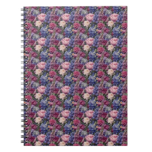Carnet Composition florale dense de jardin anglais (Devant)