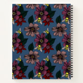 Carnet Composition florale foncée (Dos)