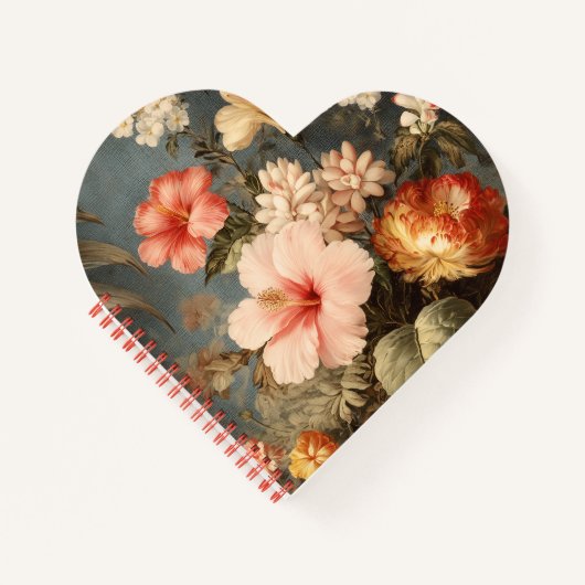 Carnet Composition florale vintage vibrante (Devant)