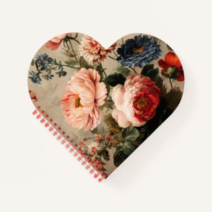 Carnet Composition florale vintage vibrante