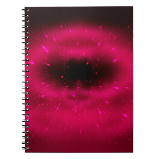 Carnet Composition fractale rose Abstraite. Explosion mag (Devant)