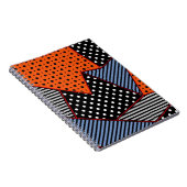 Carnet Composition géométrique Abstraite : Bleu orange (Côté Droit)