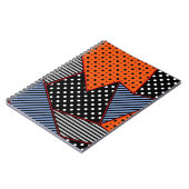 Carnet Composition géométrique Abstraite : Bleu orange (Côté gauche)
