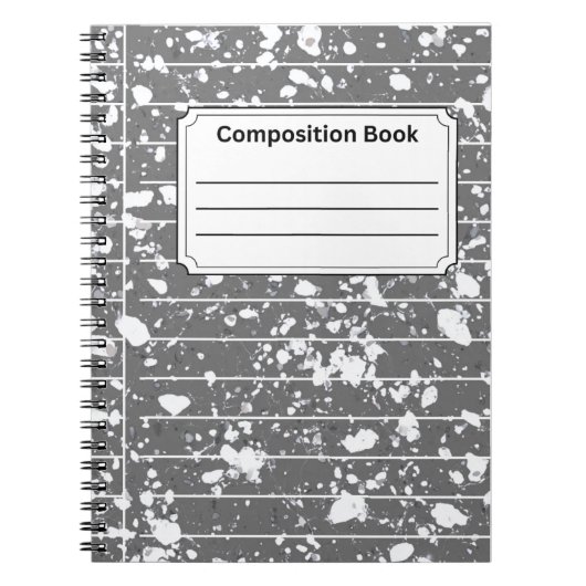 Carnet Composition grise (Devant)