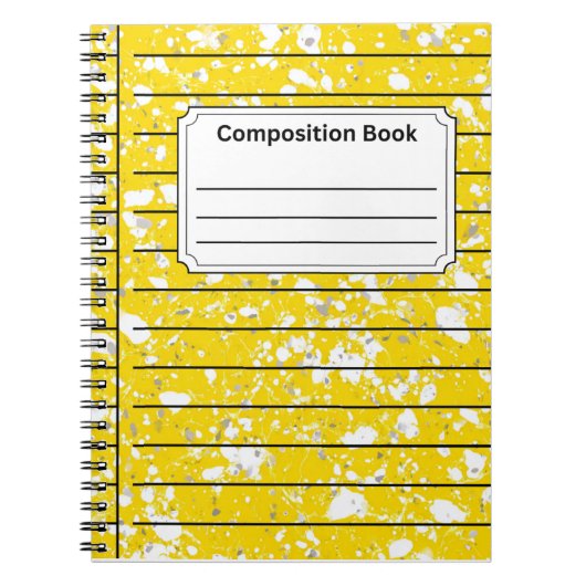 Carnet Composition jaune vif (Devant)