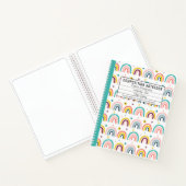 Carnet Composition Motif arc-en-ciel personnalisée (Intérieur)