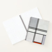 Carnet Composition (no 1) Gris-rouge | Piet Mondrian | (Intérieur)