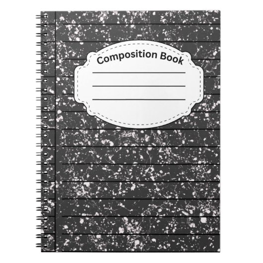 Carnet Composition noire (Devant)