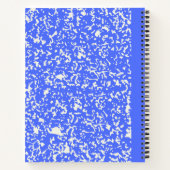 Carnet Composition personnalisable bleu classique (Dos)