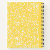 Carnet Composition Personnalisable Jaune classique (Dos)
