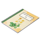 Carnet Composition personnalisée à la Columbine de citron (Côté gauche)