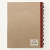 Carnet Composition personnalisée de fraise vintage (Dos)