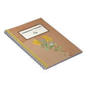 Carnet Composition personnalisée de la fleur de Goldenpea (Côté Droit)