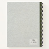 Carnet Composition personnalisée de la fleur de pavot rou (Dos)