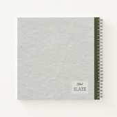 Carnet Composition personnalisée de la fleur de pavot rou (Dos)