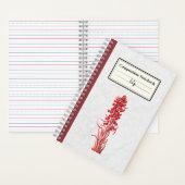 Carnet Composition personnalisée des fleurs de neige (À l'intérieur)