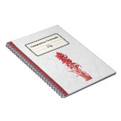 Carnet Composition personnalisée des fleurs de neige (Côté Droit)