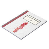 Carnet Composition personnalisée des fleurs de neige (Côté gauche)