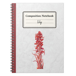 Carnet Composition personnalisée des fleurs de neige