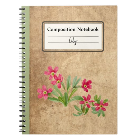 Carnet Composition personnalisée Primrose (Devant)