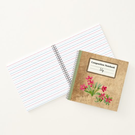 Carnet Composition personnalisée Primrose (Intérieur)