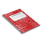 Carnet Composition rouge (Côté Droit)