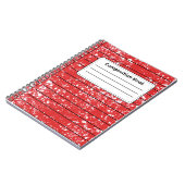 Carnet Composition rouge (Côté gauche)