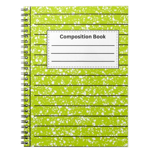 Carnet Composition verte (Devant)