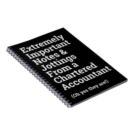 Carnet Comptable agréé important amusant (Côté Droit)