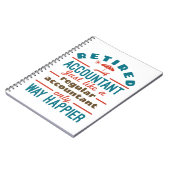 Carnet Comptable Drôle Retraité Beaucoup Plus Heureux (Côté gauche)