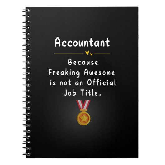 Carnet Comptable Funny Titre du poste (Devant)