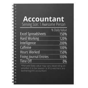 Carnet Comptable Nutrition Fact, Nutrition Fact