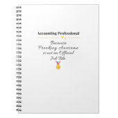Carnet Comptable Professionnel (Devant)