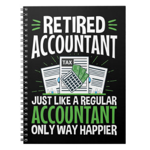 Carnet Comptable retraité CPA Retraite Funny Happier