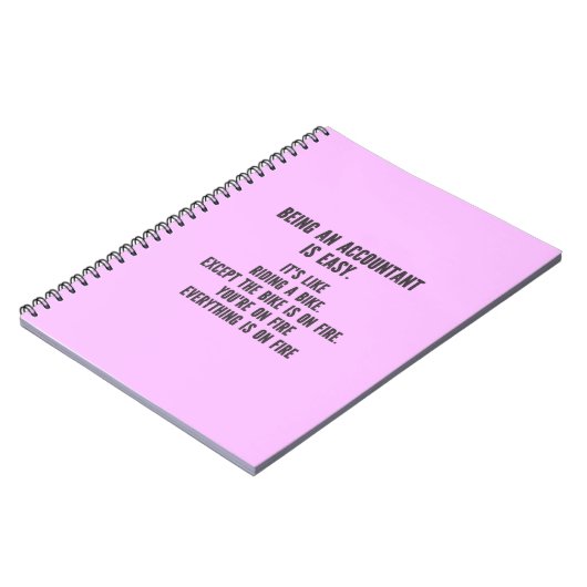 Carnet Comptables amusants - Être comptable est facile (Côté gauche)