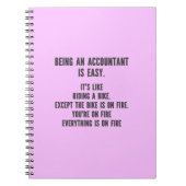 Carnet Comptables amusants - Être comptable est facile (Devant)