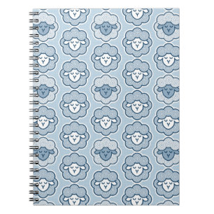 Carnet Compter les moutons - bleu