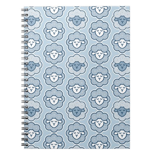 Carnet Compter les moutons - bleu (Devant)