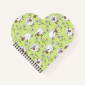 Carnet Compter les moutons sur du vert miel (Devant)