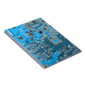 Carnet Computer Geek Circuit Board Blue (Côté Droit)
