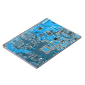 Carnet Computer Geek Circuit Board Blue (Côté gauche)