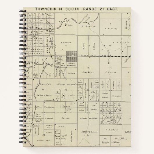Carnet Comté de Fresno, Californie 13 2 (Devant)