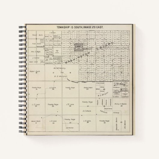 Carnet Comté de Fresno, Californie 6 2 (Devant)