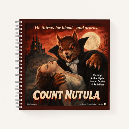 Carnet Comte Nutula Rétro Parodie de Film (Devant)