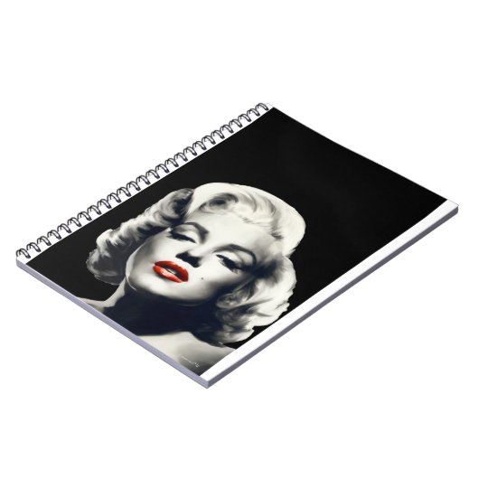 Carnet CON24BW-V4 lèvres rouges Marilyn DANS BLACK.tif (Côté gauche)