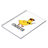 Carnet Con-duck-teur Drôle de musique Chef d'orchestre Ca (Côté gauche)
