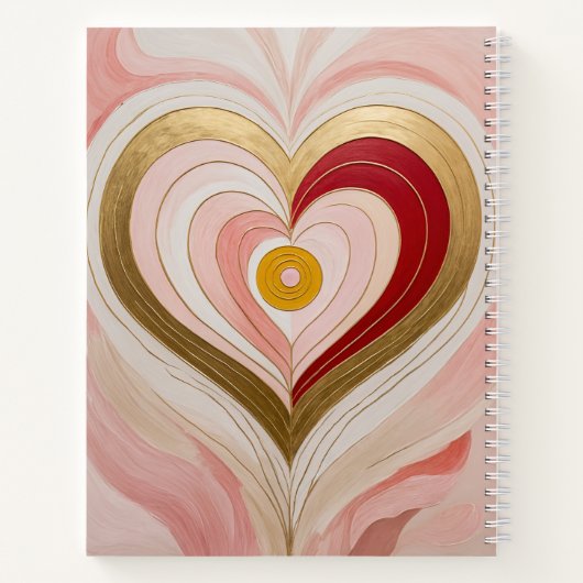 Carnet Concentric Heart Blossom (Dos)