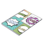 Carnet concept créatif Abstrait comic pop art style blan (Côté gauche)