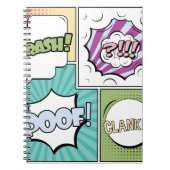 Carnet concept créatif Abstrait comic pop art style blan (Devant)