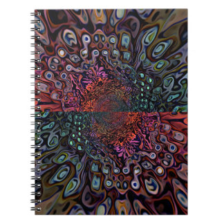 Carnet Conception Abstraite de Kaléidoscope Fractal Élect